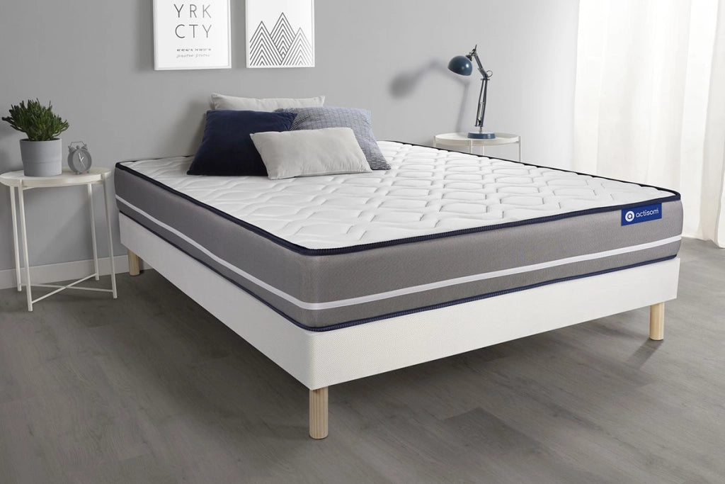 Kit rete e materasso matrimoniale Actimemo pur 90x200cm - Spessore : 20cm- memory foam - rigido
