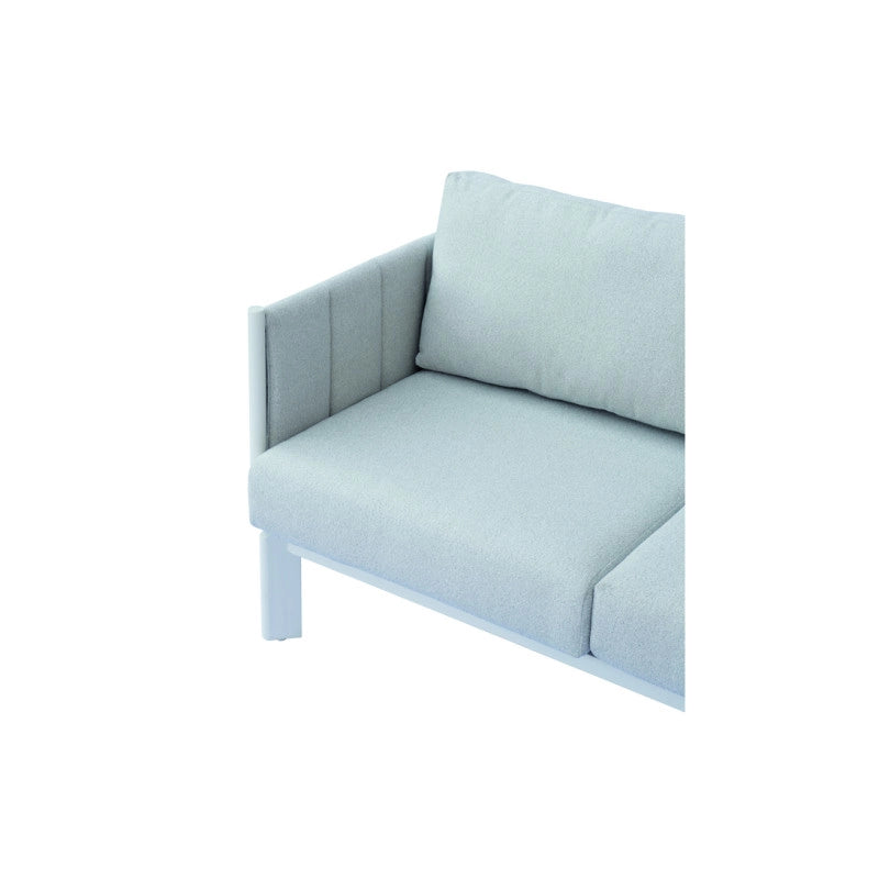 Salotto Cannes Alluminio Bianco E Imbottiture Moia