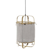 LÚZETE - LAMPADA DA SOFFITTO BAMBÙ POLIESTERE NATURALE AZUMI