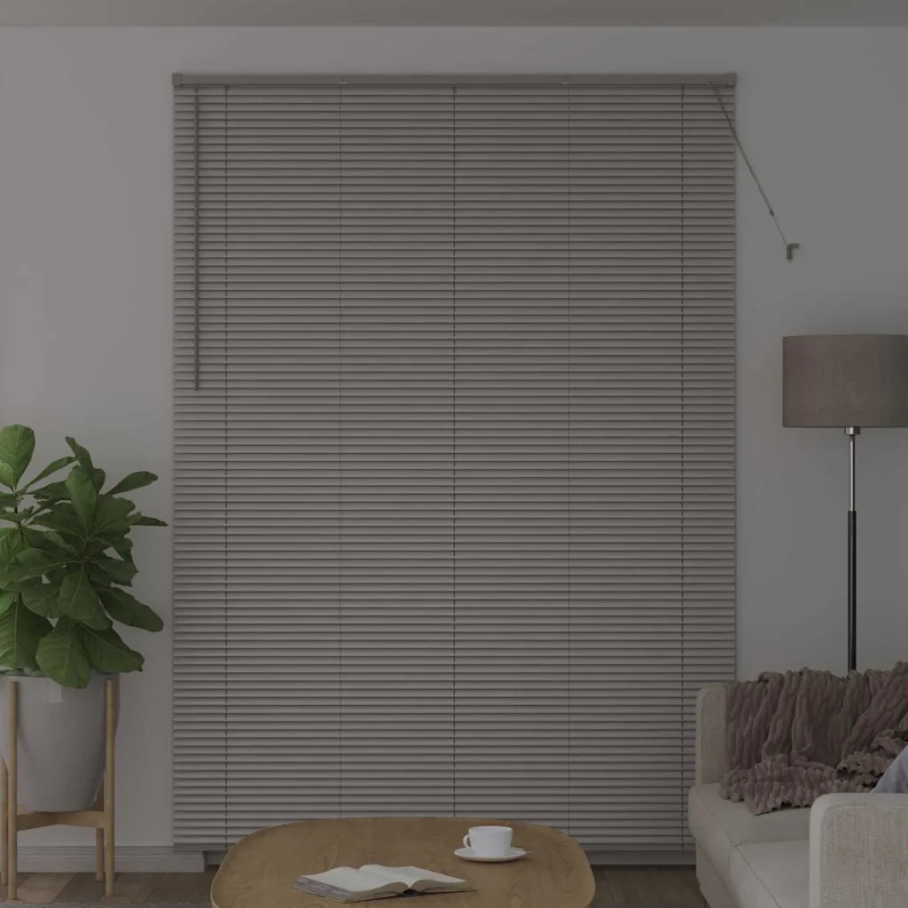 Tendaggi a Veneziana | Tenda a lamelle Argento 220 x 155 cm Alluminio