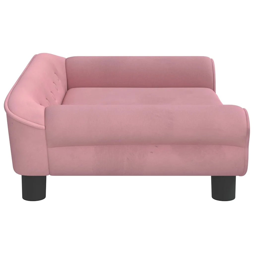 Lettino per Cani Rosa 70x48x22 cm in Velluto 172015