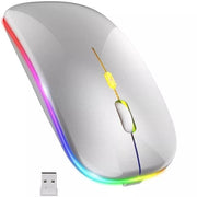 Mouse wireless Ottimizzata per pc e laptop con tecnologia ottica silenziosa e ricarica via USB