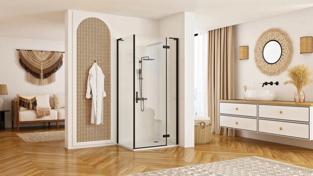 Cabina Doccia Rea Hugo Black 100x90