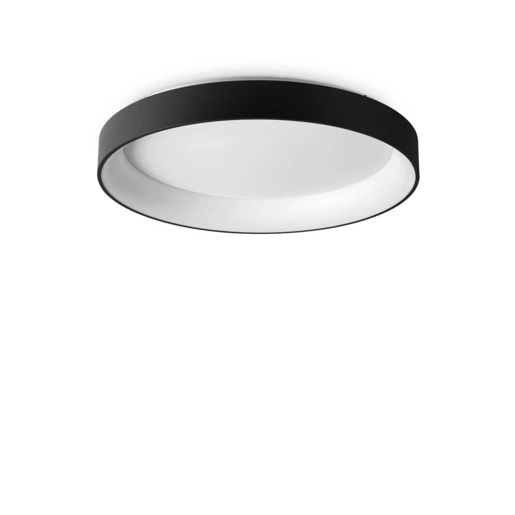 Plafoniera Contemporanea Ziggy Metallo Nero Led Integrato 62W 3000K Ip20