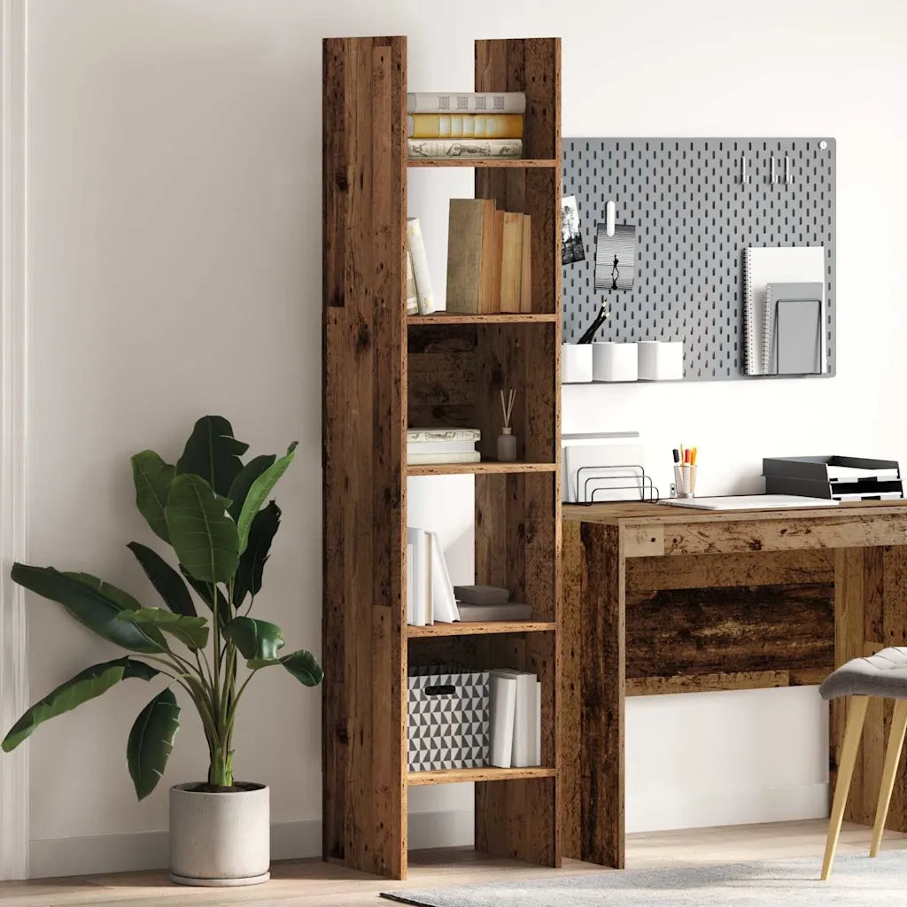 Armadio per Libri Legno vecchio 40 x 35 x 180 cm 875018