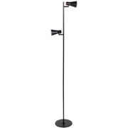 Lampada da terra LED nera 3000K Berg Polux 318411 7W