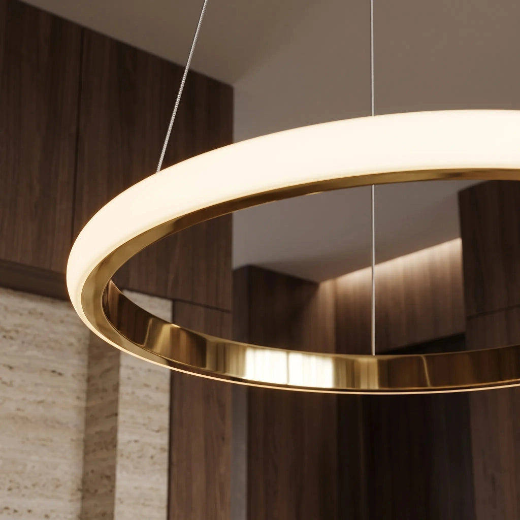 Lampada A Sospensione Lhj001-cp 40 Cm Gold