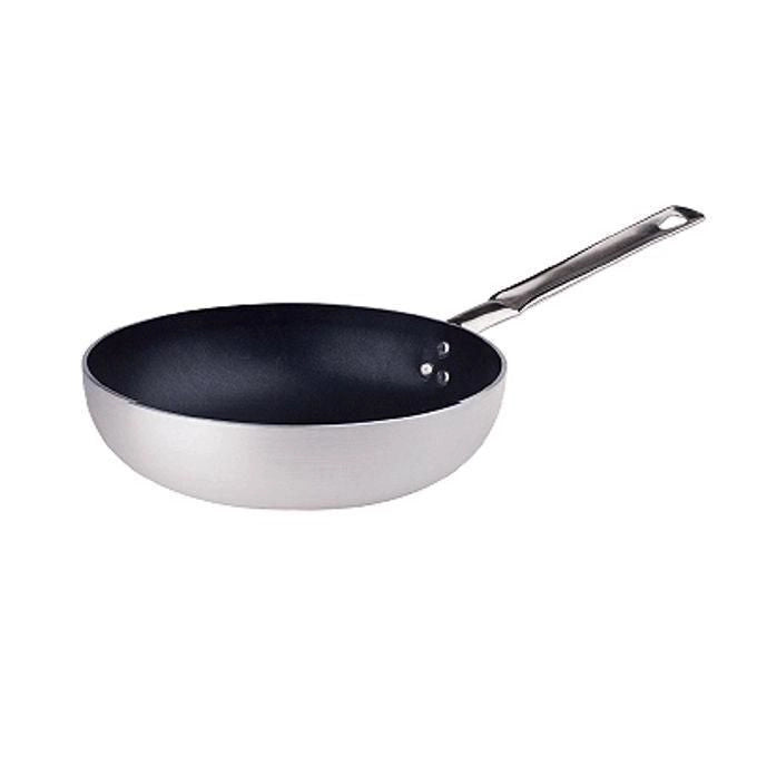 Agnelli FAMA11BSEL24 Select Padella Svasata Alta 24 cm Alluminio 99% Spessore 2 mm Manico Inox colore Nero