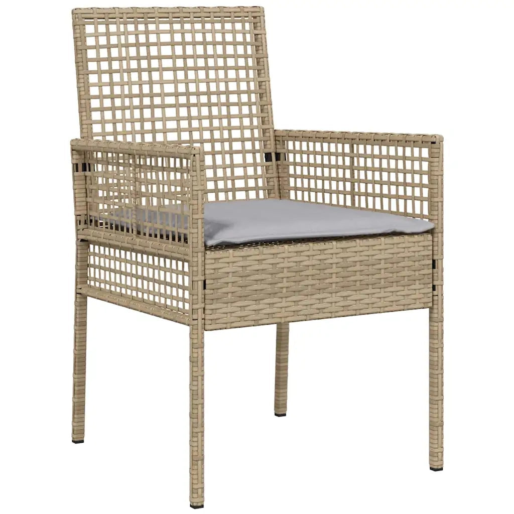 Sedia da Giardino 2 pcs Beige 55 x 53 x 85 cm polyrattan 42003448