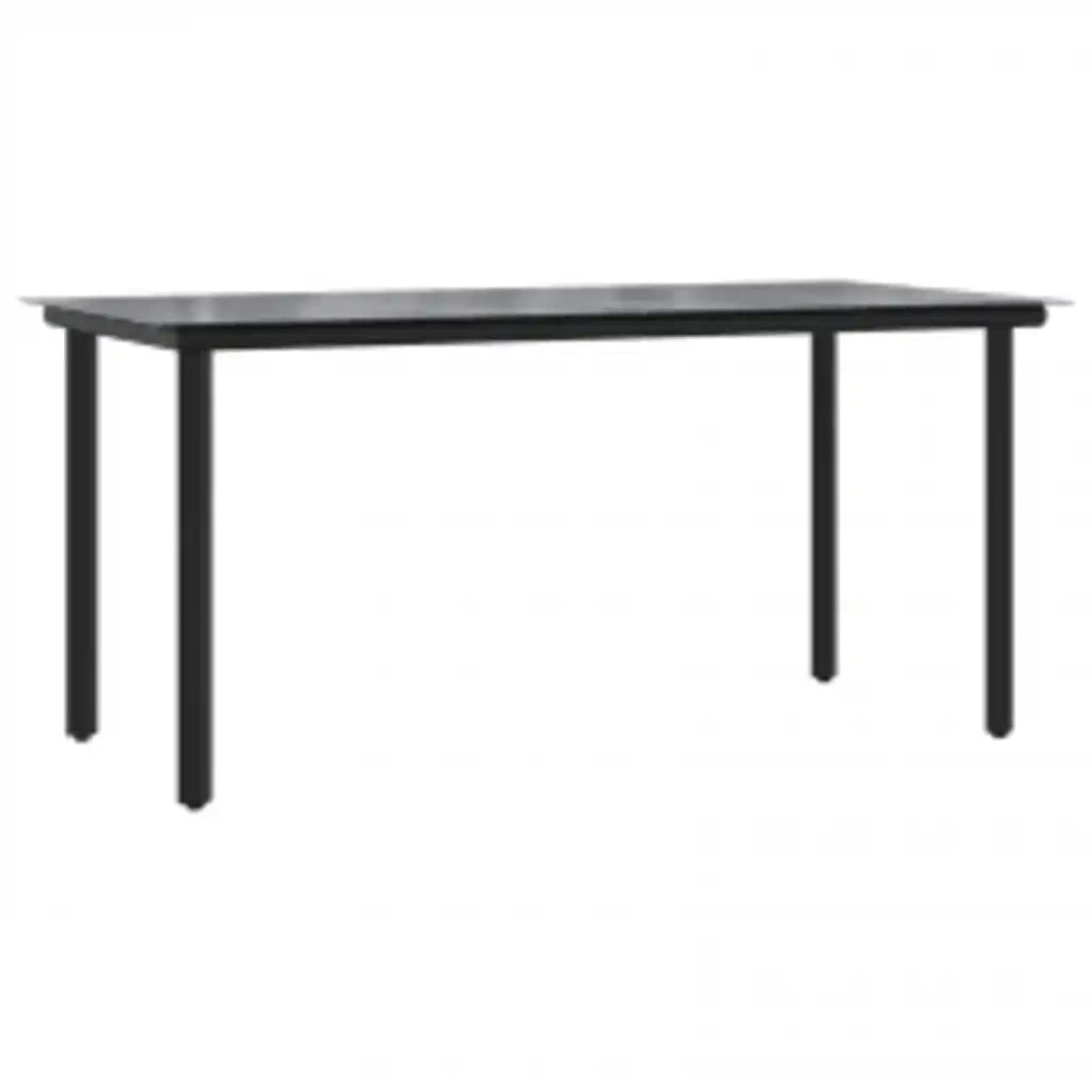 Set da Pranzo da Giardino 5pz Polyrattan Vetro 3334593