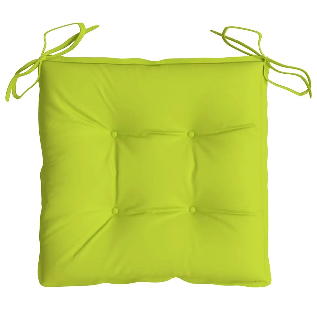 Cuscini per Sedia 2 pz Verde Intenso 40x40x7 cm Tessuto Oxford 314893