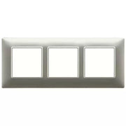VIMAR PLANA - PLACCA 6M (2+2+2) INT57 NICHEL OPACO