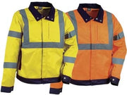 GIACCA TEMPEL AD ALTA VISIBILITA'  tg.M  giallo fluo/navy    COFRA