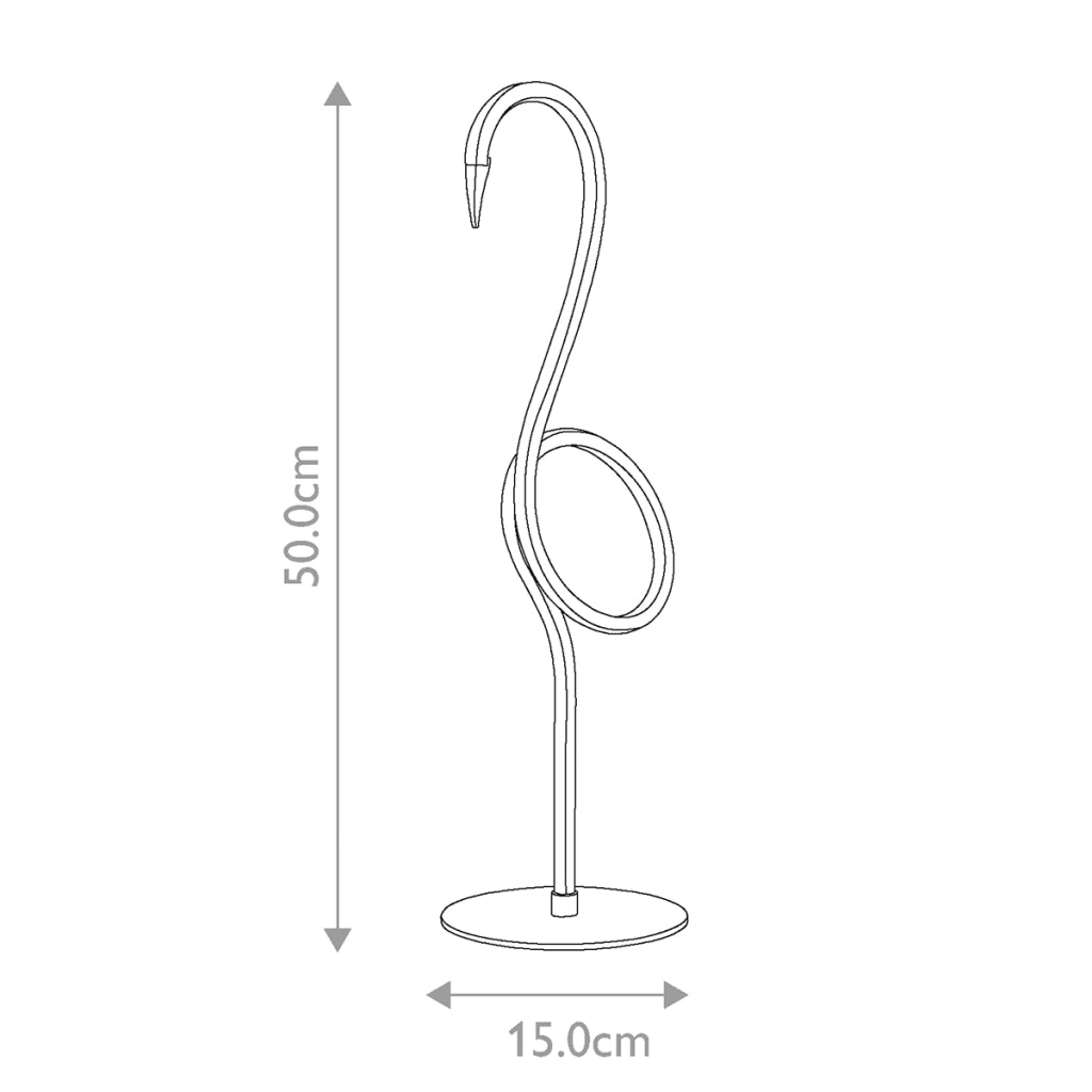 Lampada da tavolo moderna Flamingo rosa LED 6W Elstead