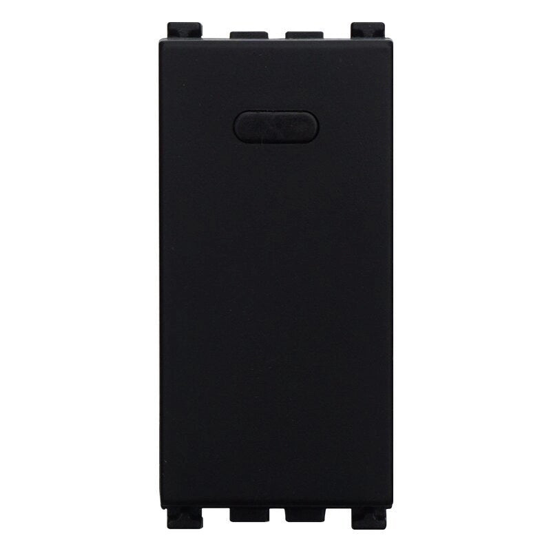 Deviatore 1P 16A Colore Nero Compatibile Con Vimar Arke