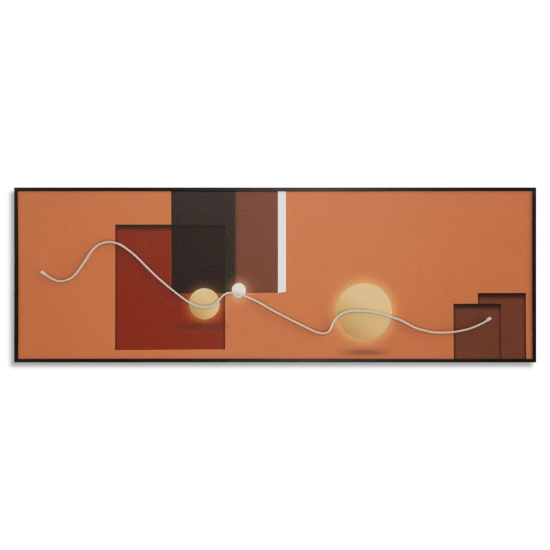 Stampa Con Led Su Tela Abstract cm 150x3,5x50