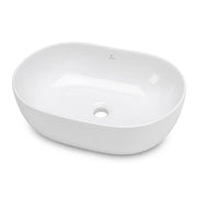 Lavabo da appoggio ovale ELIPSE ceramica 49 cm Bianco