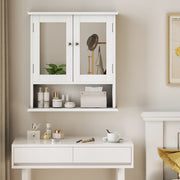 ARMADIO DA BAGNO con specchio 54,6 x 19,8 x 60 cm Bianco MDF