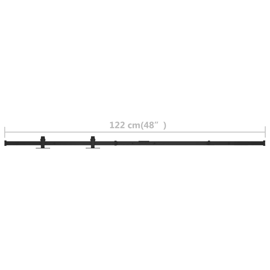 Kit Mini Anta Scorrevole Armadio in Acciaio al Carbonio 122 cm CFW1872104