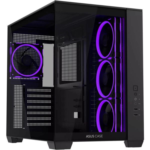 Asus case a32 plus argb, vetro temperato, nero - 90DC00S0-B19000