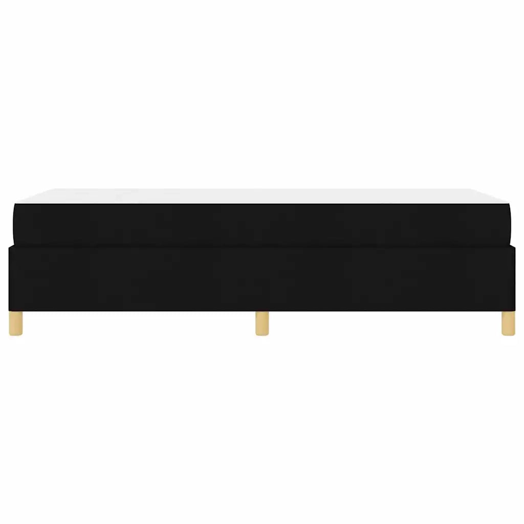 Struttura del letto con materasso Nero 90 x 190 cm Tessuto 3398901