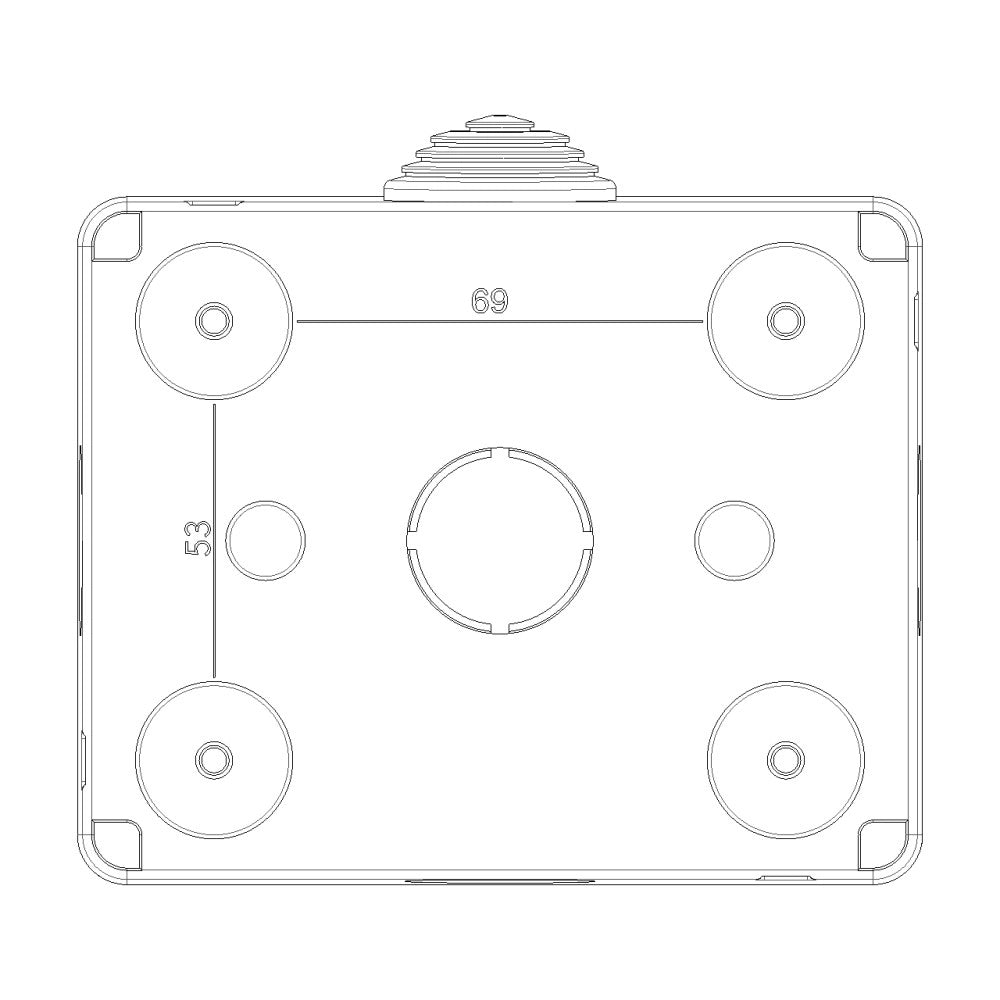 Vimar ip55 contenitore stagno 3p protetto per serie civili eikon arkè e plana