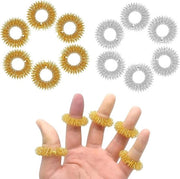 Massaggiatore per dita - Rilassanti per stress - Set da 12 pezzi