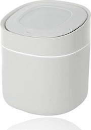 Afvalemmer con coperchio per bagno, cucina e ufficio - Portatile e compatta cassa per rifiuti