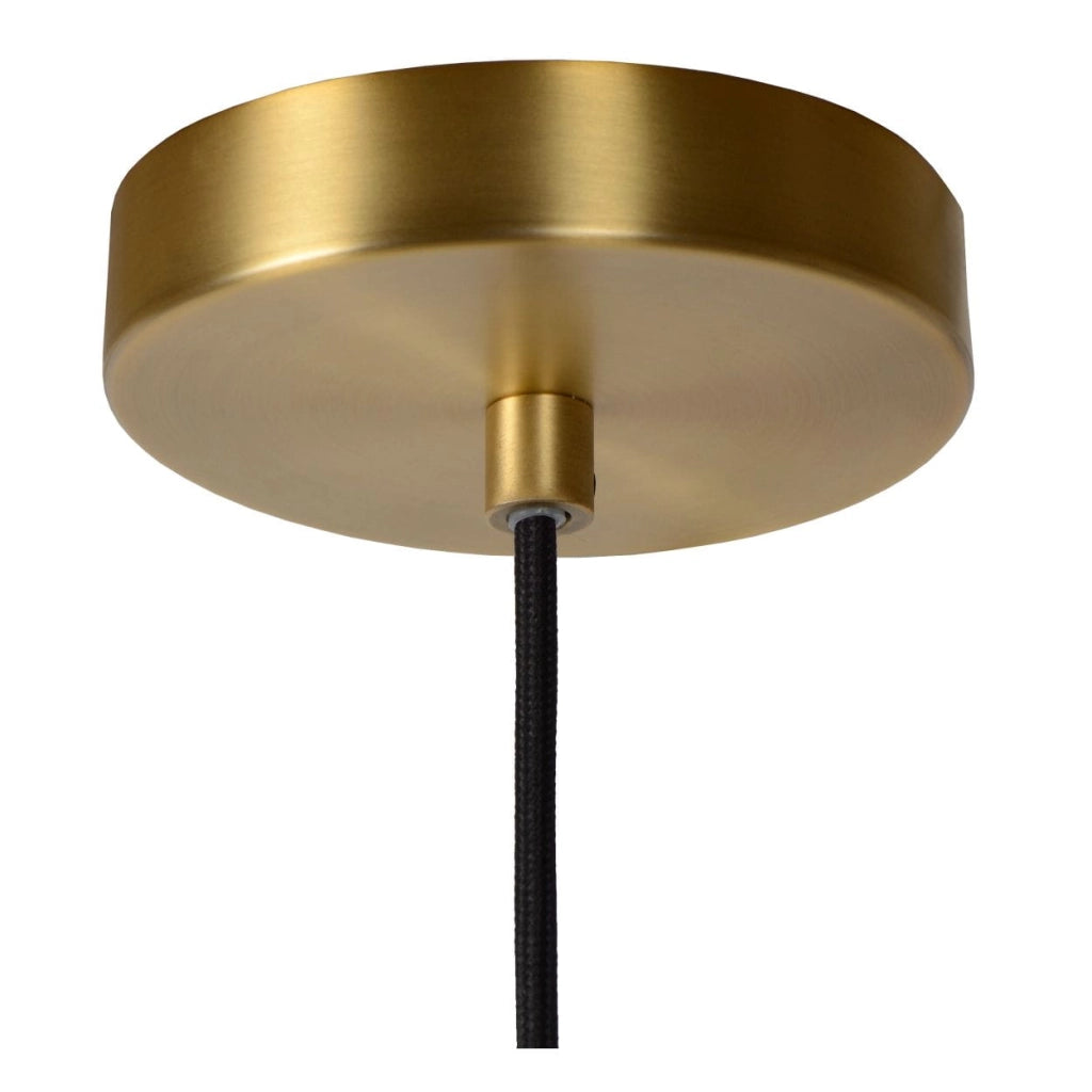 Lampada a sospensione Lucide Maloto verde oro Ø20 E27