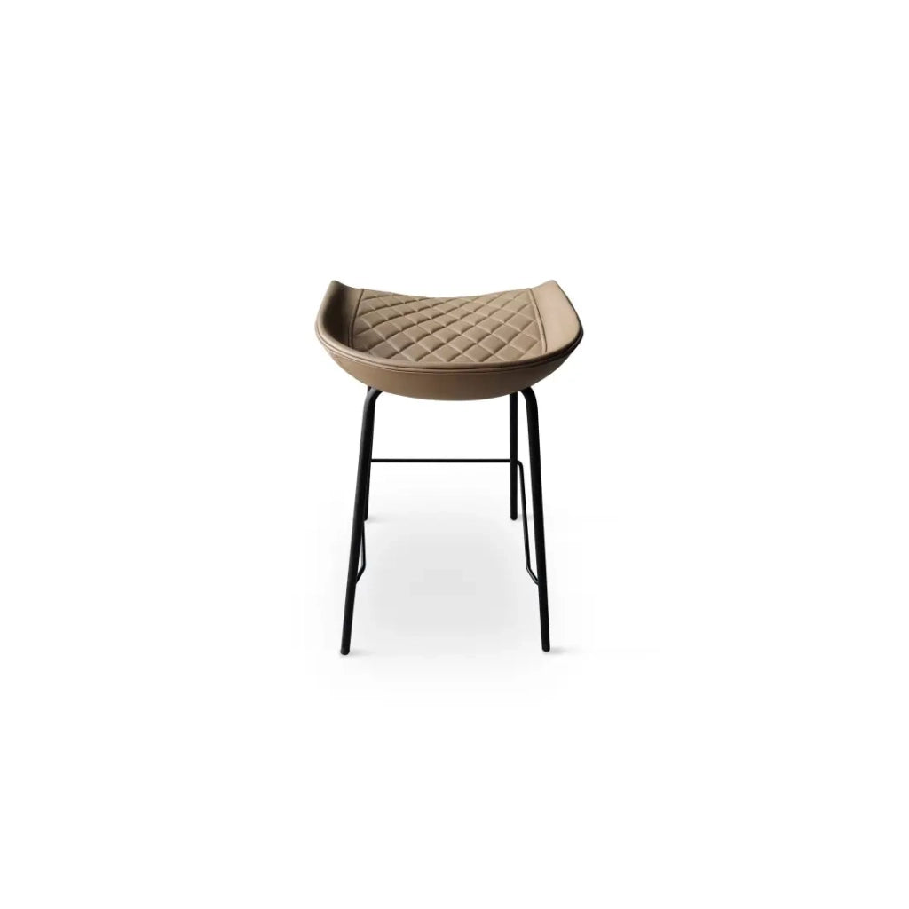 Sgabello da bar 'NURBY' Marrone, dimensioni: H74 x L43 x P43 cm