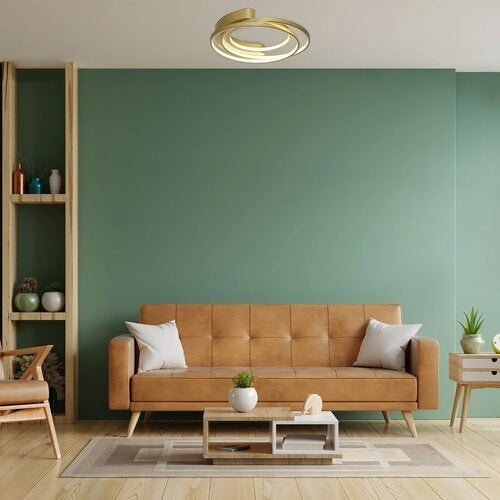 Plafoniera LED Rabalux Holize 3 anelli ottone 50W 4000K