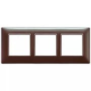 VIMAR PLANA - PLACCA 6M (2+2+2) INT57 MARRONE MIC