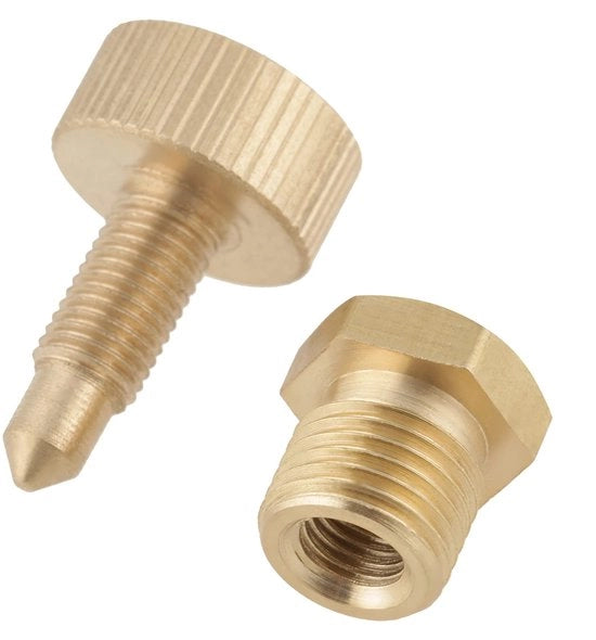 Vitello di Rilascio in Ottone - Viti di Sostituzione 10 x 1 mm - Pompe ad Alta Pressione dell'Aria - Miglioramento dell'Efficienza - Pressione Massima di Lavoro 65 MPa - Peso 20 gram - Valvola