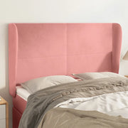Testiera ad Orecchio Rosa 147x23x118/128 cm in Velluto 3117729