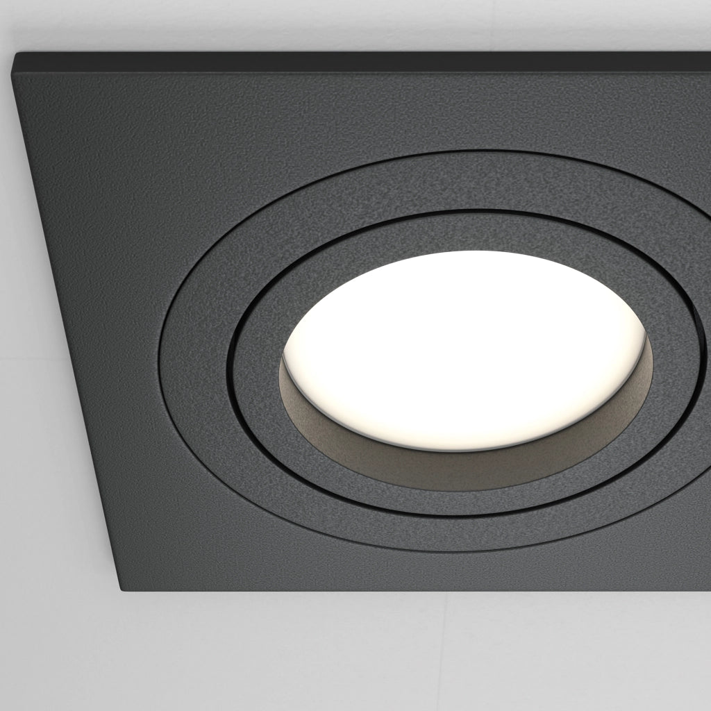 Faretto incasso soffitto Maytoni Atom DL024 2xGU10 nero