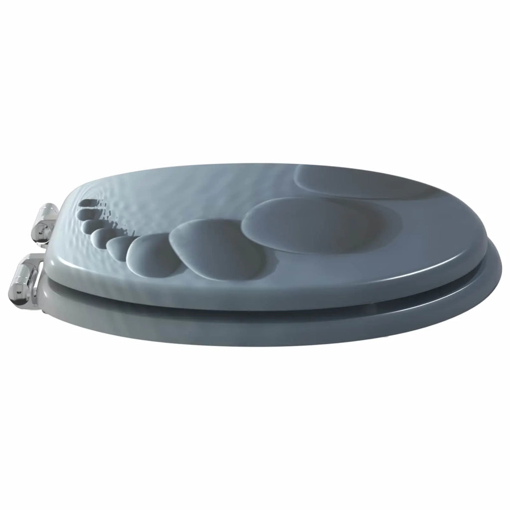Sedile per toilette con chiusura morbida Grigio 44 x 38 cm 42027177