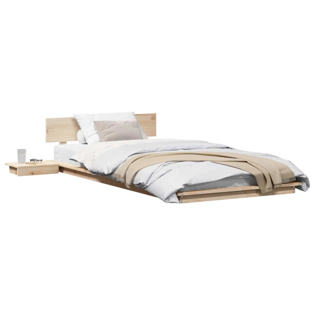 Struttura del letto-Giroletto Marrone 90 x 190 cm legno 397371