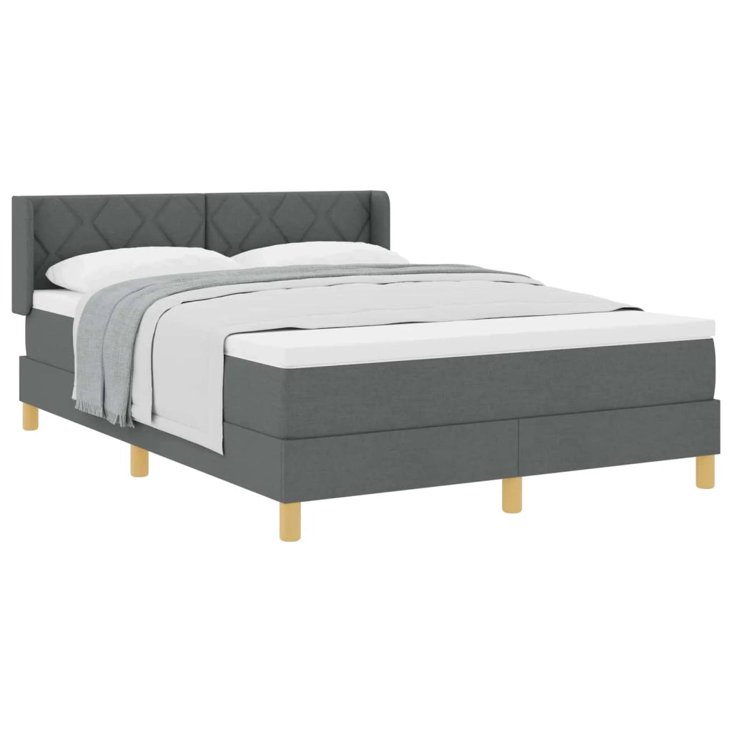 <strong>Letto a Molle< / strong> Grigio scuro 140 x 190 cm 3341350