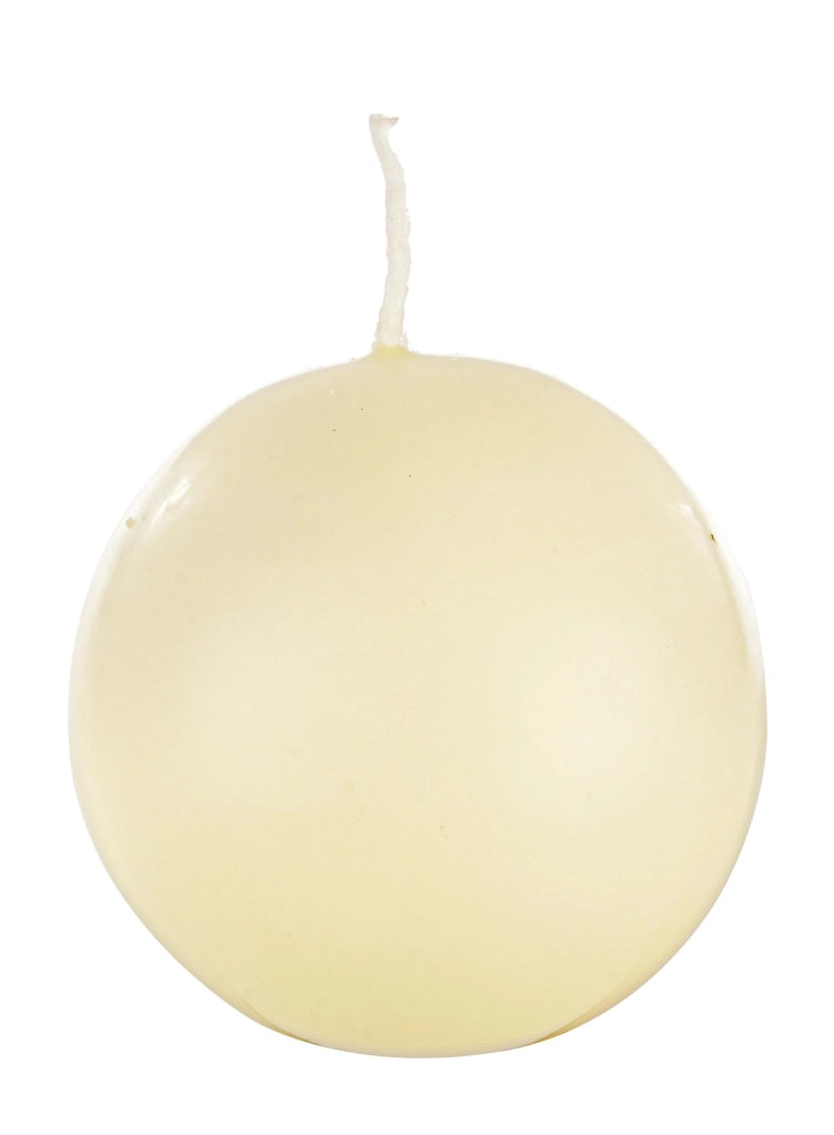 Set 4 Pezzi Candela Basic Sfera Avorio D7 - Bizzotto