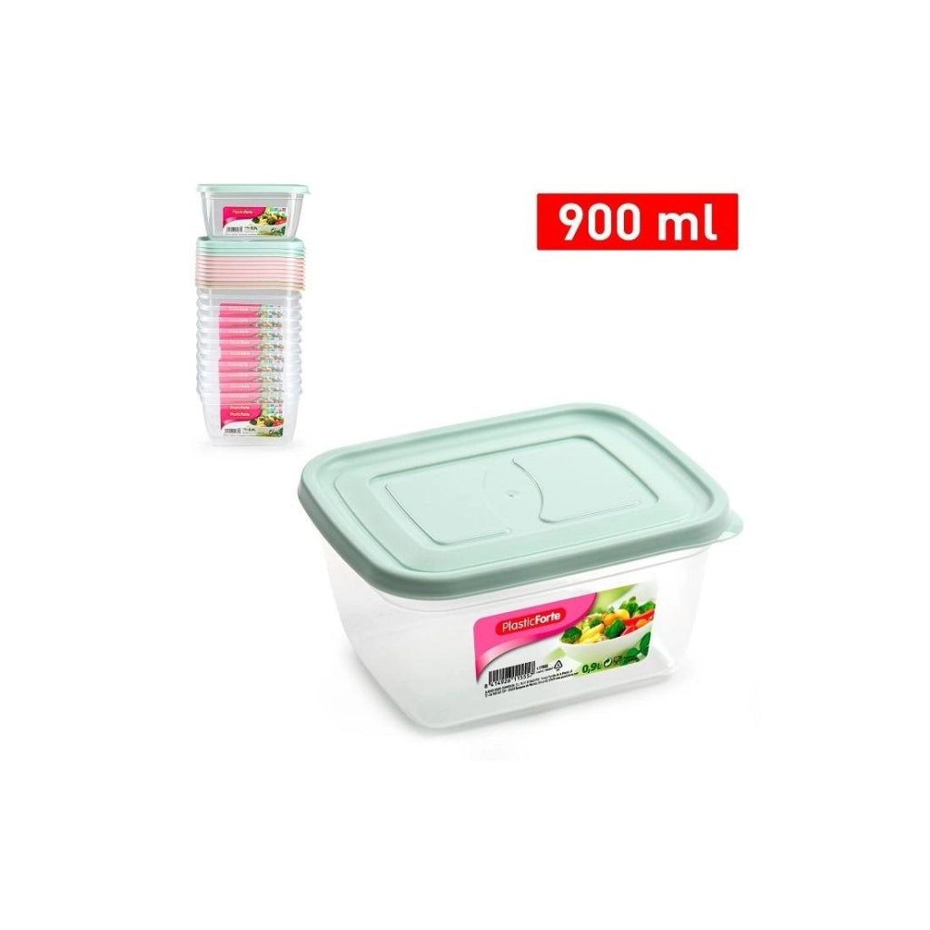 Contenitore frigo con tappo colorato 900 ml