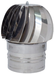 FUMAIOLO GIREVOLE GLOBO INOX Tondo (attacco maschio) Ø cm. 8
