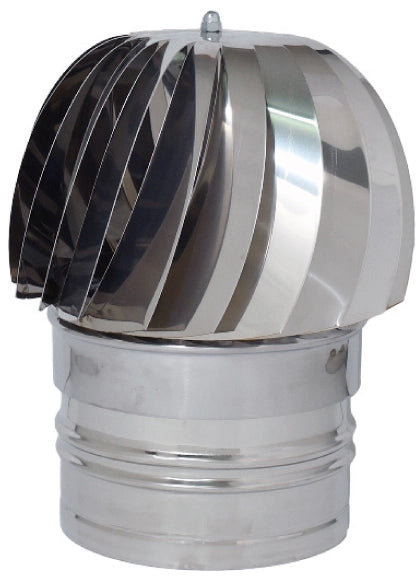 FUMAIOLO GIREVOLE GLOBO INOX Tondo (attacco maschio) Ø cm. 8