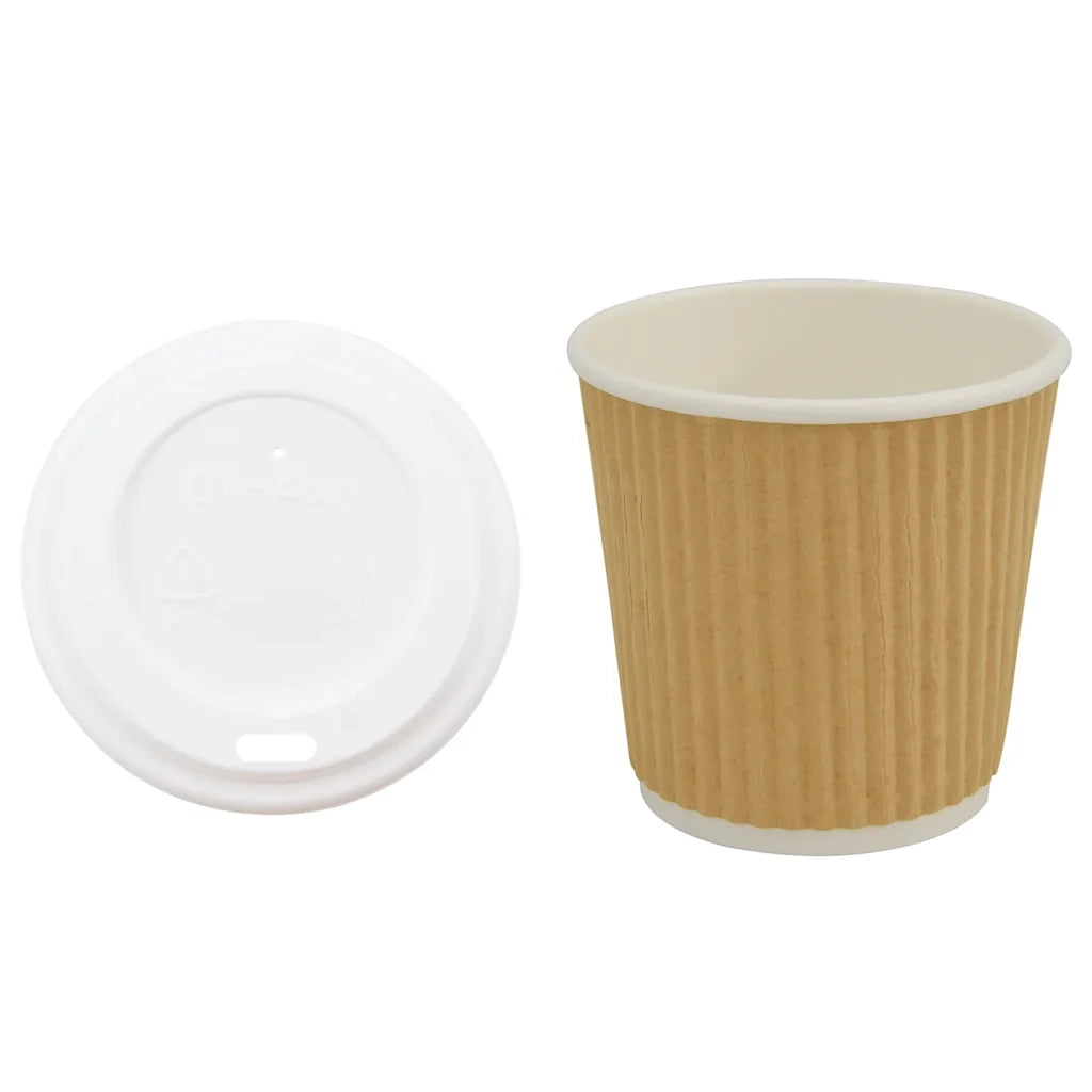 Tazze da Caffè in Carta con Coperchi 1000 pz 4oz 100 ml 3325223