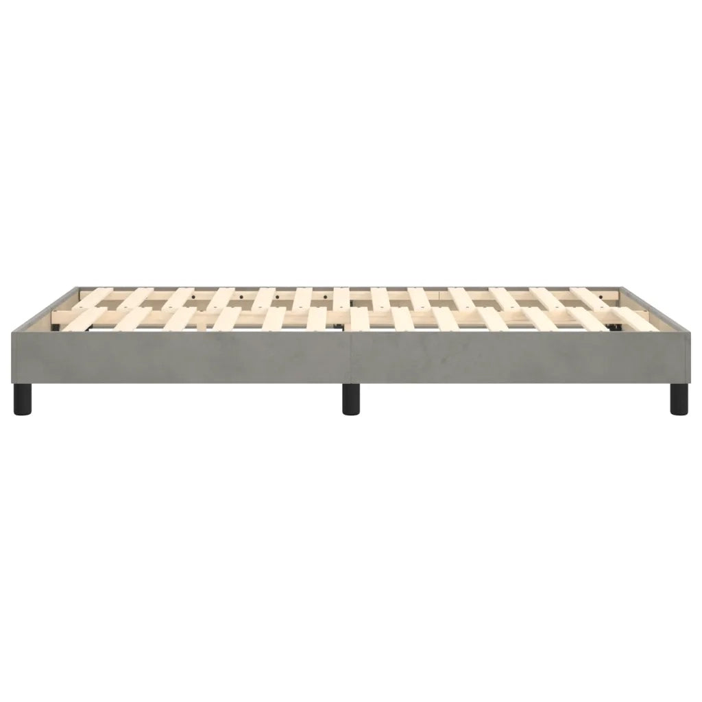 Struttura Letto a Rete a Molle-Giroletto Grigio Chiaro 120x200 cm Velluto 824537