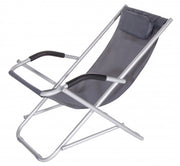 Poltrona oscillante Formentera grigia cm 90x60x73h