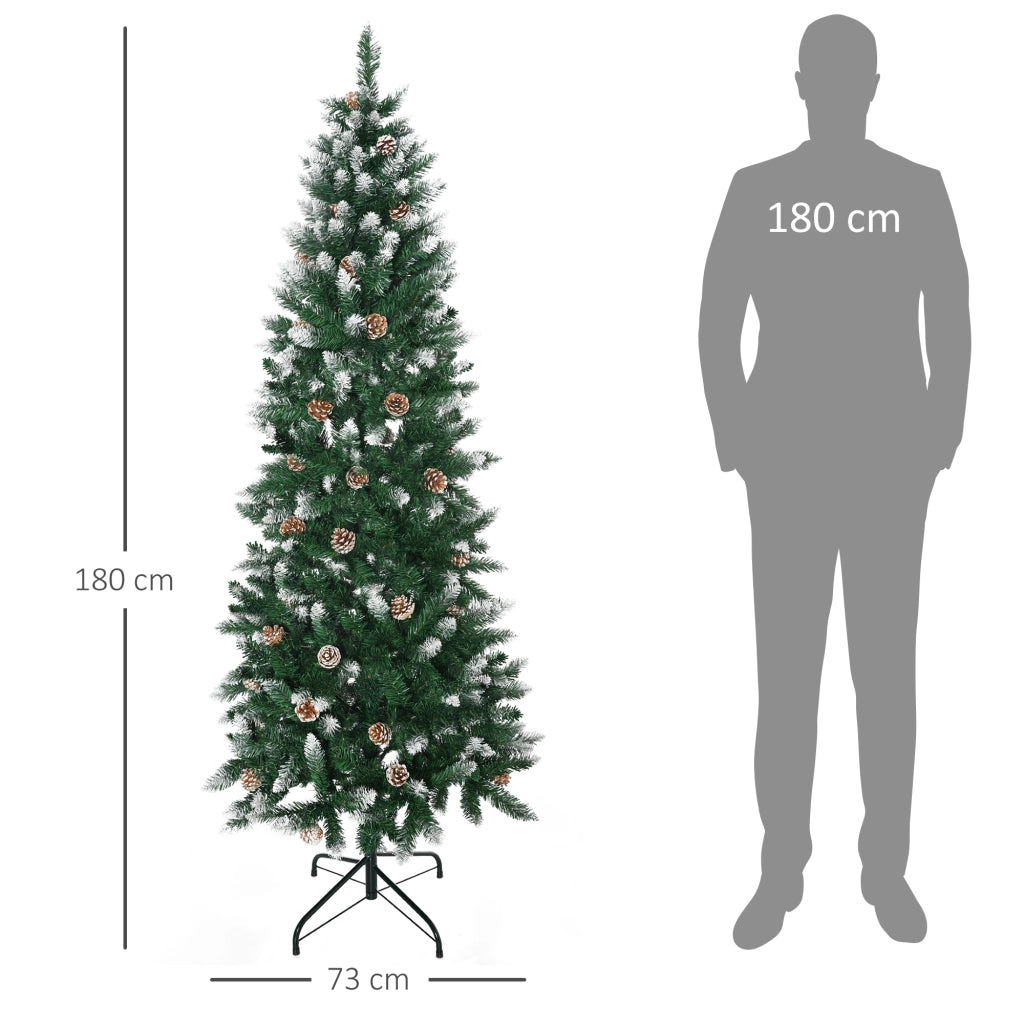 Albero di Natale Artificiale ¨C Minimal ¨C Verde 180 cm ?73x180 cm