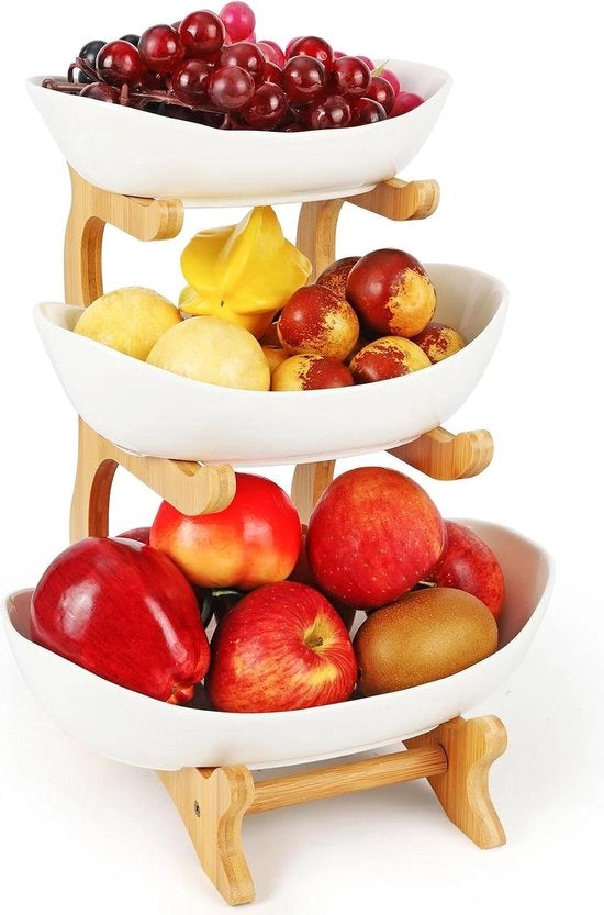Credenza per frutta a 3 livelli in ceramica - design moderno