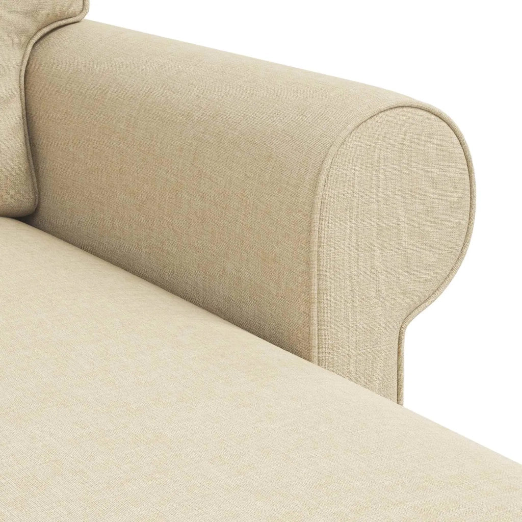 Divano Crema 195 x 138 x 80 cm Tessuto 42024332