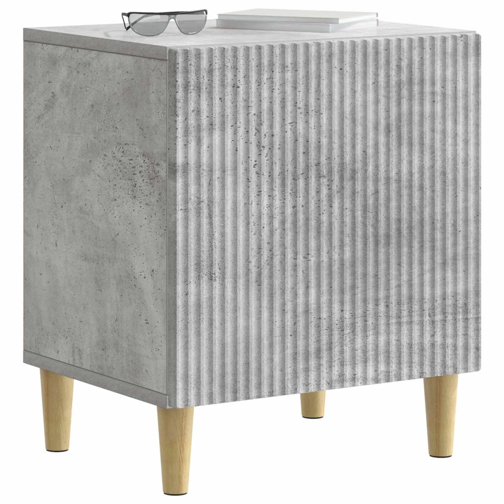 Armadio da Notte Grigio Cemento 43 x 34,5 x 50 cm 894571