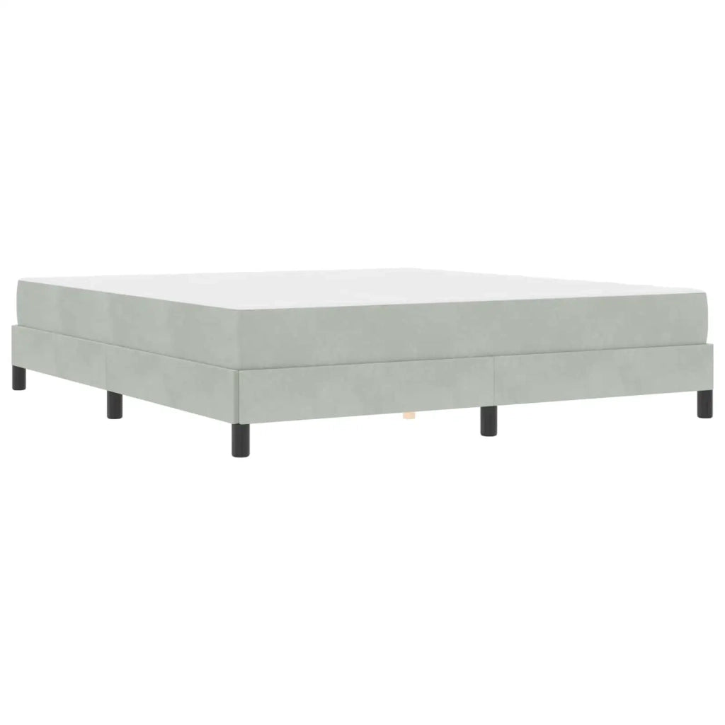 Letto a molle con materasso Grigio chiaro 180 x 200 cm Tessuto 3398707